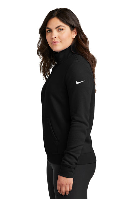 Nike Women's Club Fleece Sleeve Swoosh 1/2-Zip - NESN