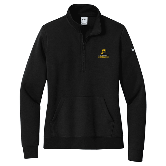 Nike Women's Club Fleece Sleeve Swoosh 1/2-Zip - SNP