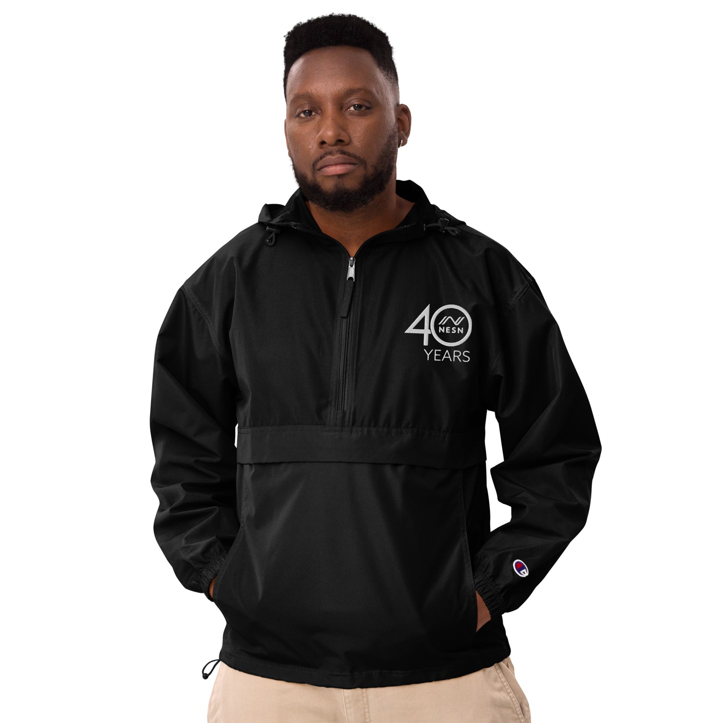 Embroidered Champion Packable Jacket - NESN 40