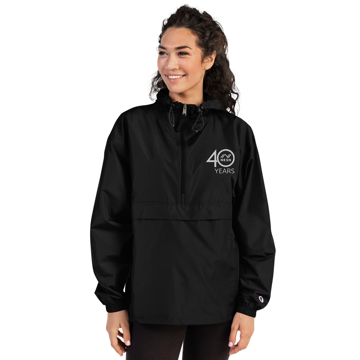 Embroidered Champion Packable Jacket - NESN 40