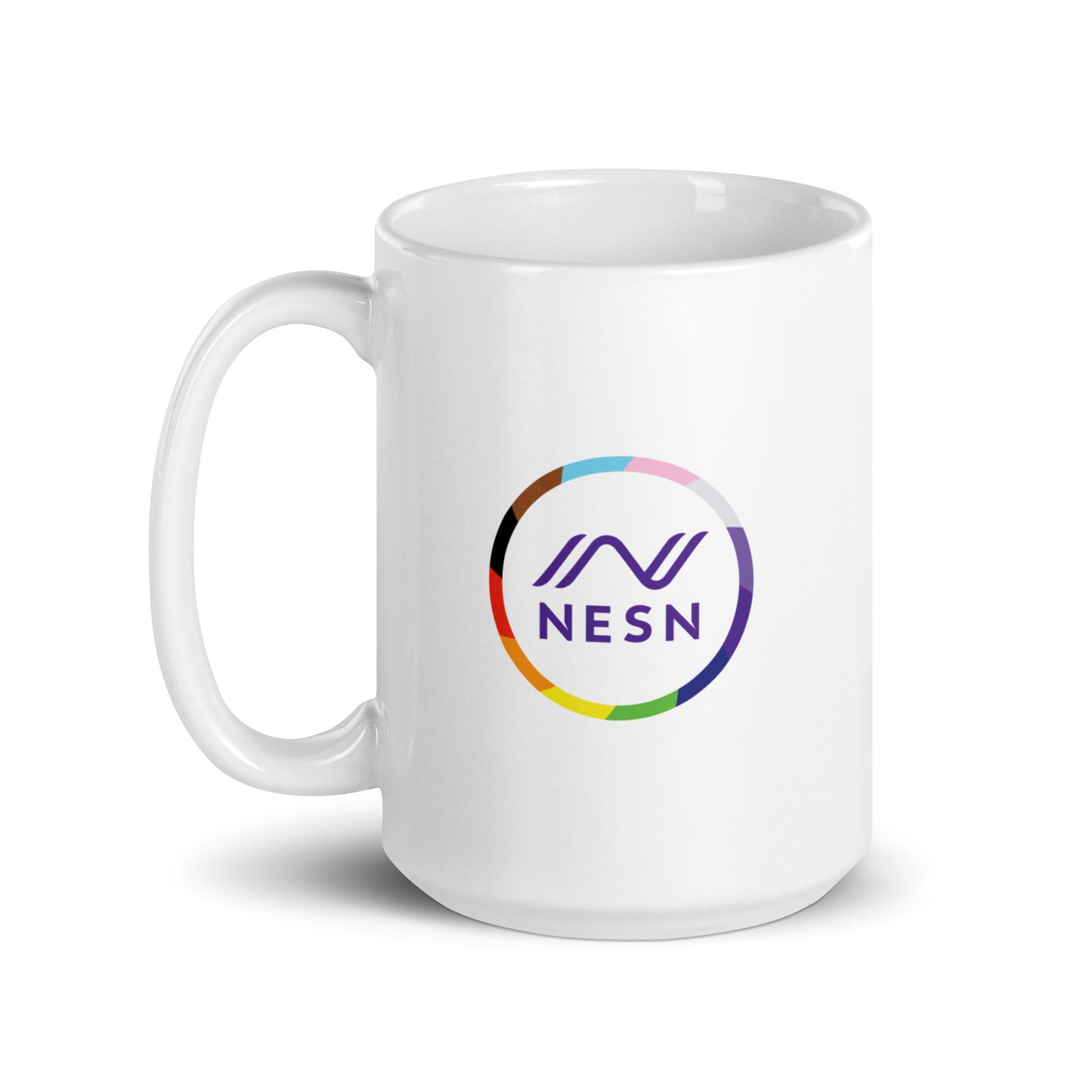 White glossy mug - NESN Pride