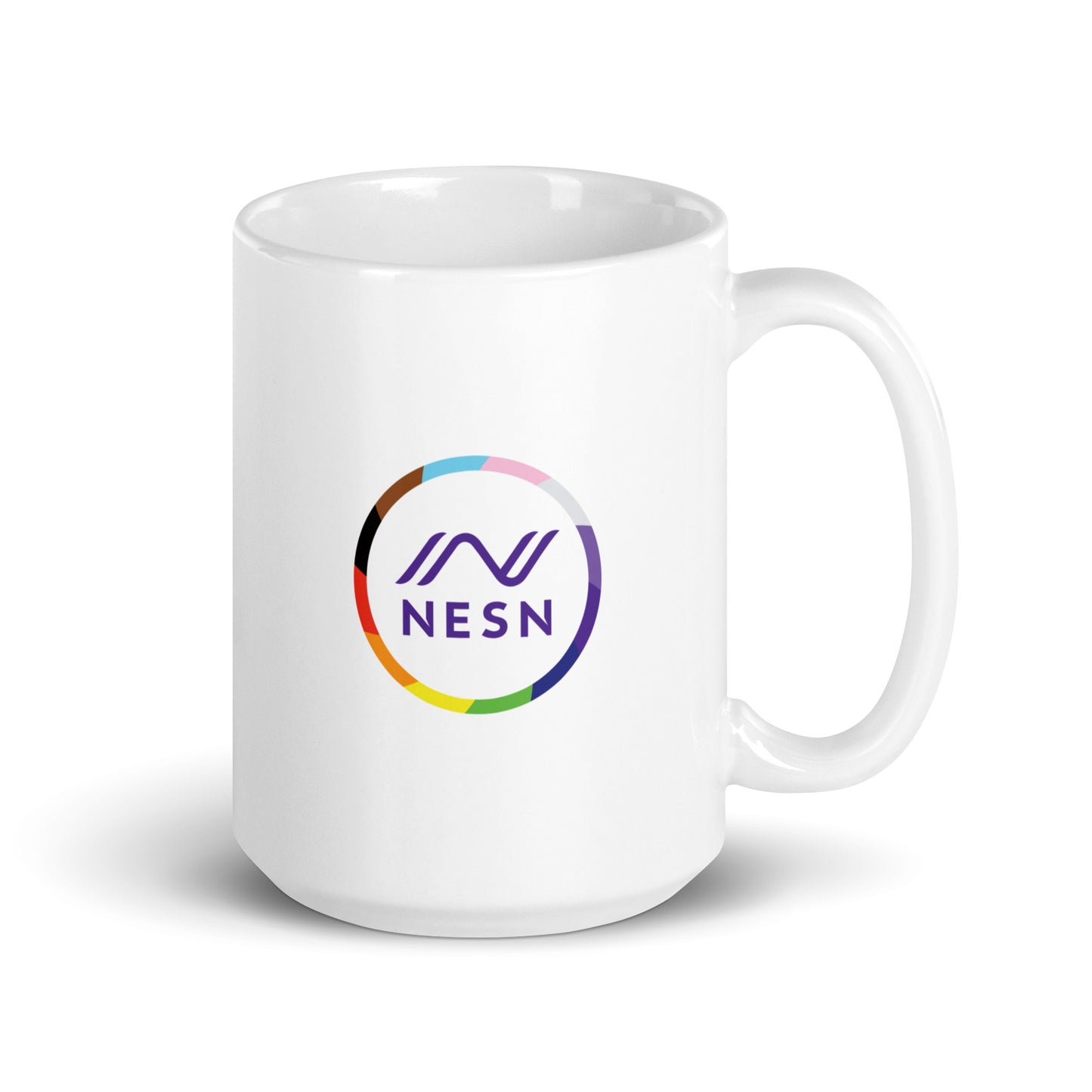 White glossy mug - NESN Pride