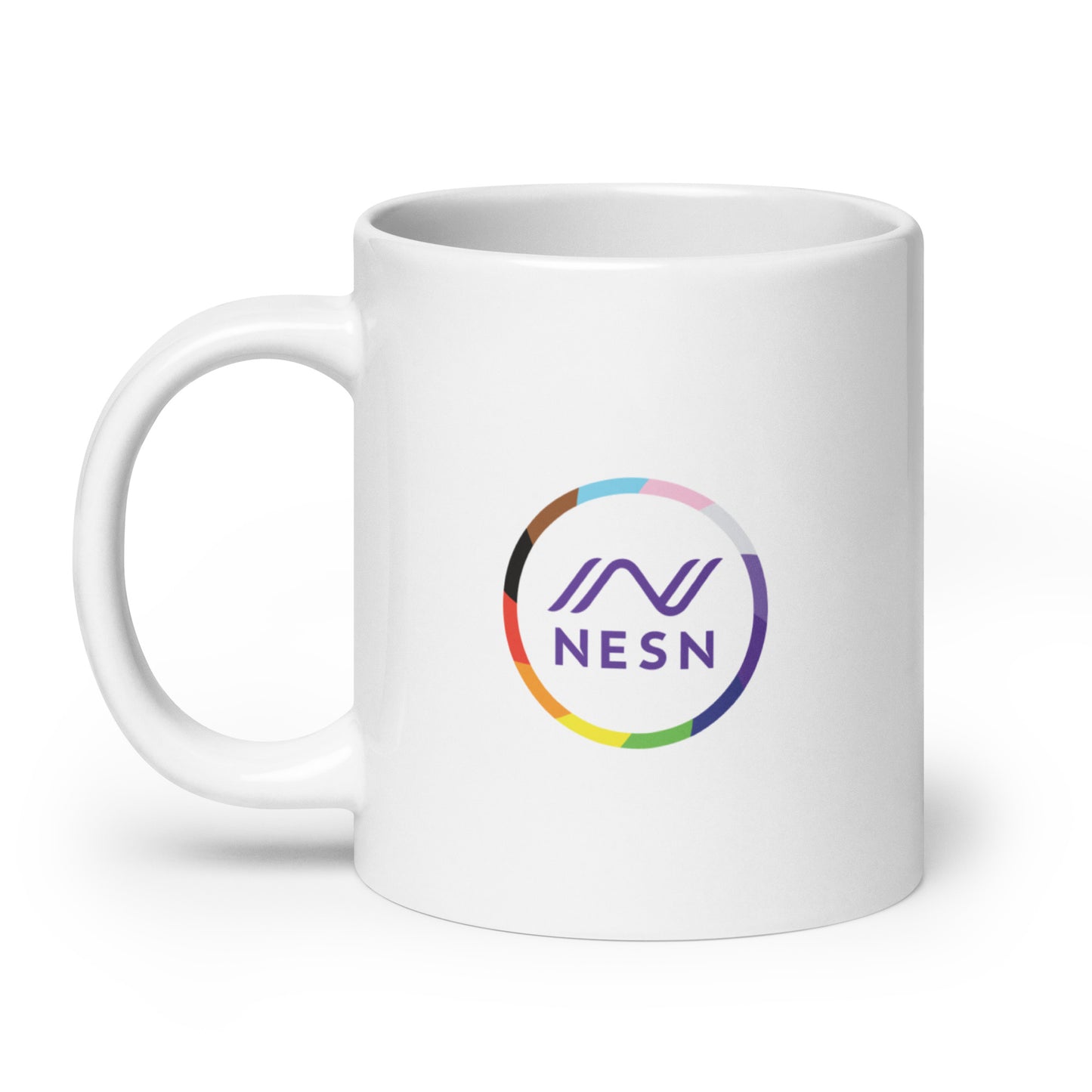 White glossy mug - NESN Pride