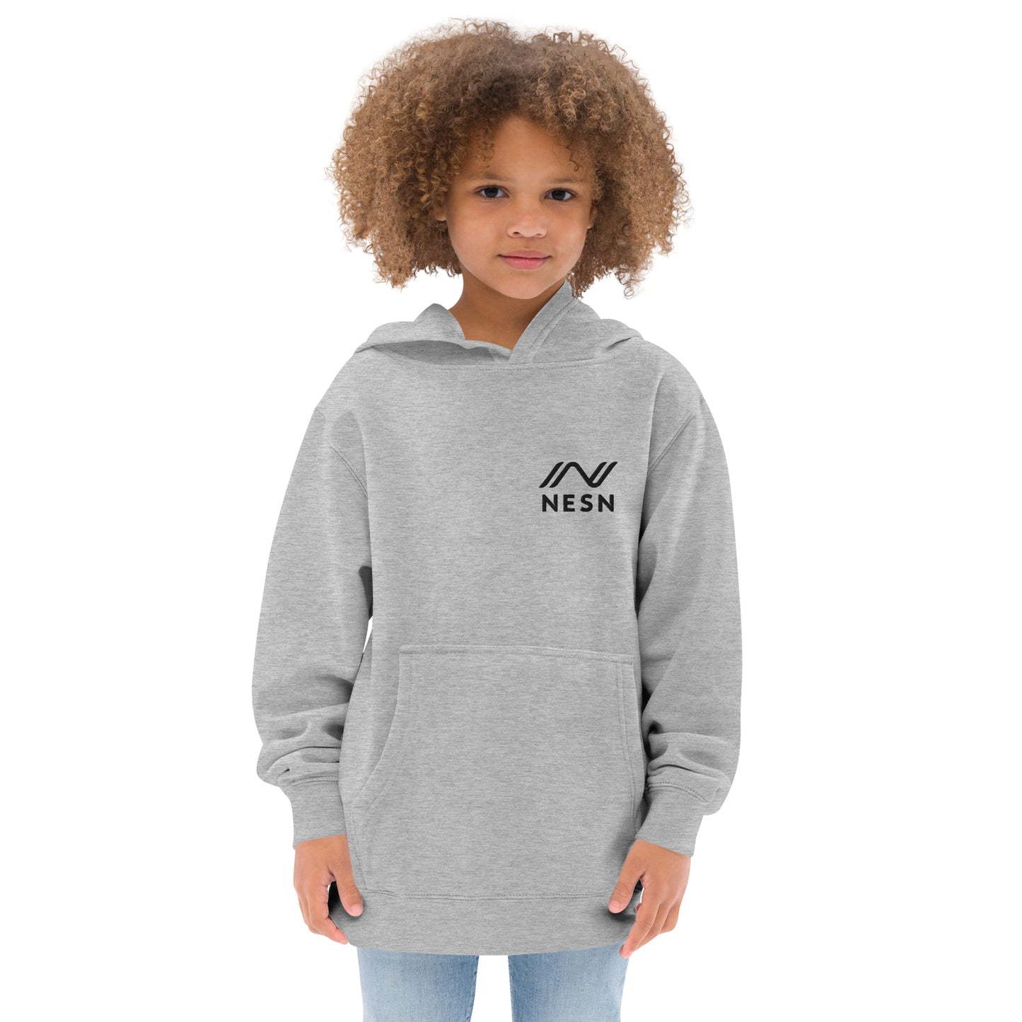 Embroidered kids fleece hoodie - NESN